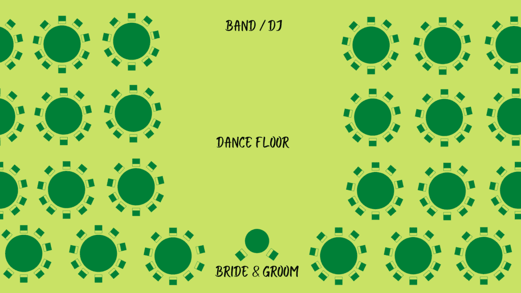 How To Choose A Wedding Venue 2 Floorplan layout for a wedding reception