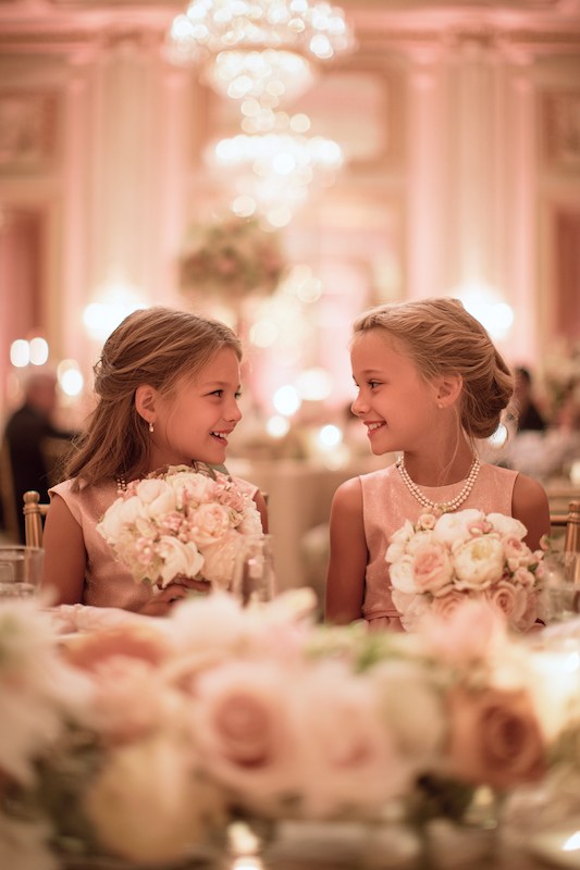 What Is A Junior Bridesmaid? 3 two junior bridesmaids