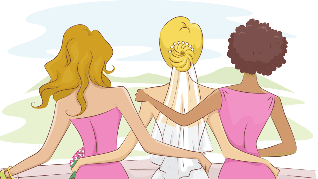 Etiquette For Bridesmaids: 24 Things You Should Know 2 2 Bridesmaids hugging and supporting the bride together.