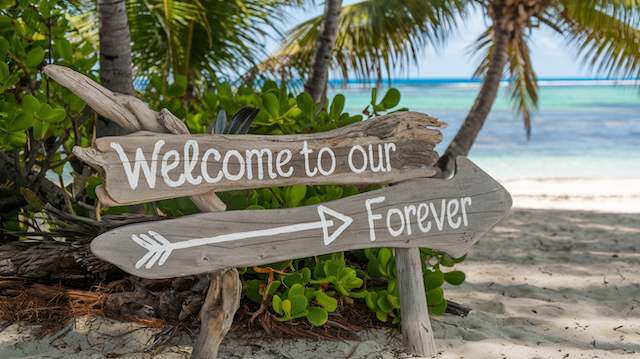 23 Beach Wedding Ideas for the Perfect Oceanfront Celebration 10 Driftwood Signage