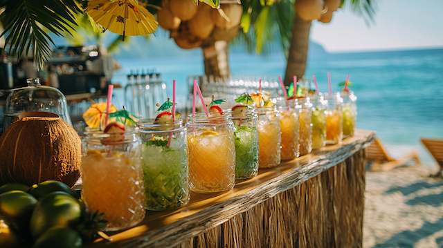 23 Beach Wedding Ideas for the Perfect Oceanfront Celebration 12 Seaside Cocktail Bar