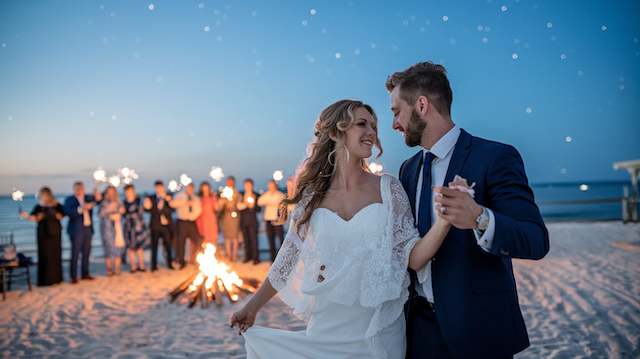 23 Beach Wedding Ideas for the Perfect Oceanfront Celebration 6 a photo of a bride and groom sharing their first d gC ZEwS1SKaJVzDkhpsYkQ RZjRn7BSRgGLSaN5b1jwEg