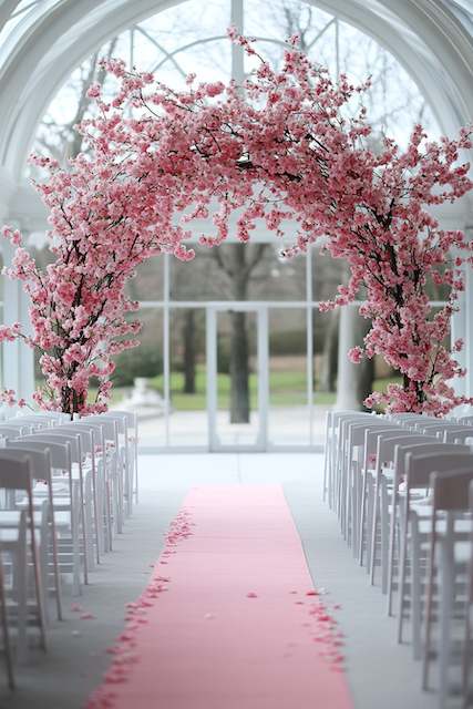 Blooming Cherry Blossom Arch Blooming Cherry Blossom Arch