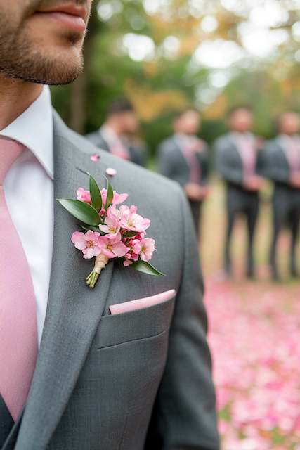Cherry Blossom Boutonnieres Cherry Blossom Boutonnieres