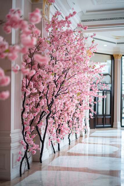 Oversized Cherry Blossom Photo Backdrop Oversized Cherry Blossom Photo Backdrop