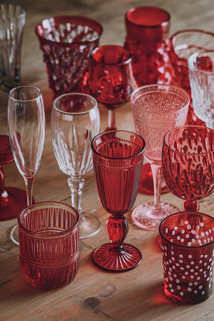 Ruby red glassware Ruby red glassware