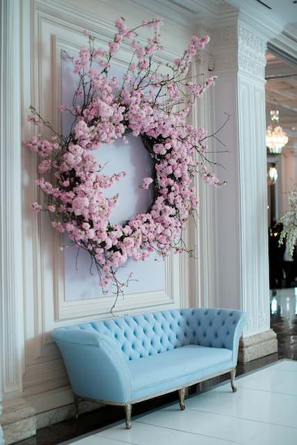 cherry blossom wreath cherry blossom wreath